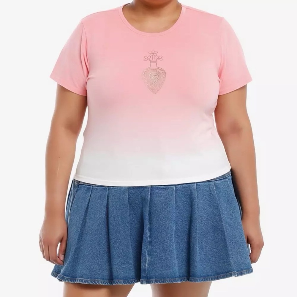 NWT Her Universe Marvel Agatha All Along Jennifer Potion Ombre Girls Baby Tee 3X